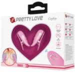 PRETTY LOVE - CAILEY PINZAS PARA PEZONES 10 VIBRACIONES CONTROL REMOTO ROSA - Imagen 8