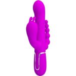 Imagen del artículo erótico PRETTY LOVE - CAMMY TRIPLE VIBRADOR MULTIFUNCIÓN 4 EN 1 ROSA de PRETTY LOVE FLIRTATION en la sección JUGUETES BIENESTAR |Vibradores|Vibradores Rabbit de Millenial Sexshop.