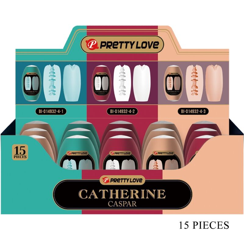 Imagen del artículo erótico PRETTY LOVE - CASPAR PACK 15 MASTRUBADORES MASCULINOS VARIOS de PRETTY LOVE en la sección JUGUETES BIENESTAR |Juguetes para Hombres|Masturbadores varios de Millenial Sexshop.