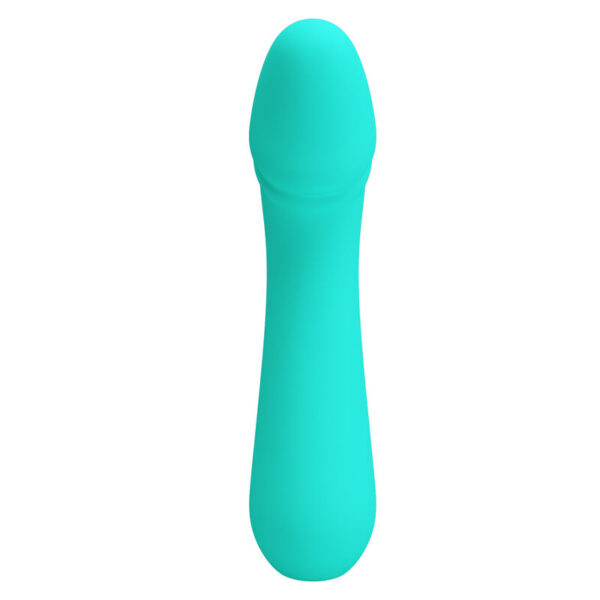 Imagen del artículo erótico PRETTY LOVE - CETUS VIBRADOR RECARGABLE VERDE AGUA de PRETTY LOVE SMART en la sección JUGUETES BIENESTAR |Vibradores|Vibradores Punto G de Millenial Sexshop.
