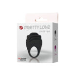 PRETTY LOVE - CHESTER ANILLO VIBRADOR NEGRO - Imagen 9