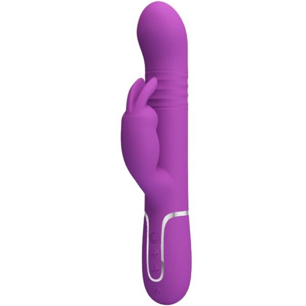 Imagen del artículo erótico PRETTY LOVE - COALE VIBRADOR RABBIT MULTIFUNCIÓN 4 EN 1 MORADO de PRETTY LOVE en la sección JUGUETES BIENESTAR |Vibradores|Vibradores Rabbit de Millenial Sexshop.