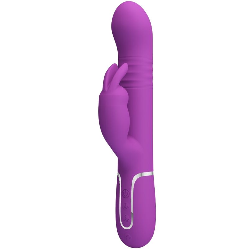 Imagen del artículo erótico PRETTY LOVE - COALE VIBRADOR RABBIT MULTIFUNCIÓN 4 EN 1 MORADO de PRETTY LOVE en la sección JUGUETES BIENESTAR |Vibradores|Vibradores Rabbit de Millenial Sexshop.