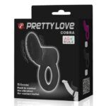 PRETTY LOVE - COBRA ANILLO VIBRADOR COBRA NEGRO - Imagen 7