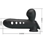 PRETTY LOVE - CRANE FUNDA PARA PENE CON AIRBAG NEGRO - Imagen 12