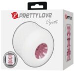 PRETTY LOVE - CRYSTLE MASTURBADOR MASCULINO BLANCO - Imagen 9