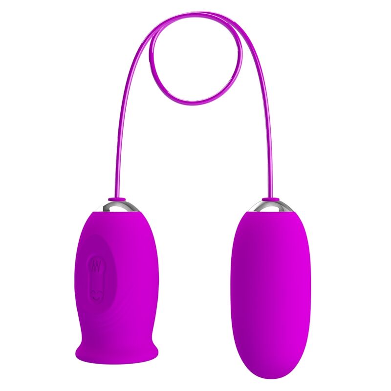 Imagen del artículo erótico PRETTY LOVE - DAISY HUEVO DUAL VIBRADOR RECARGABLE MORADO de PRETTY LOVE FLIRTATION en la sección JUGUETES BIENESTAR |Juguetes para Mujeres|Estimuladores|Huevos vibradores de Millenial Sexshop.