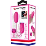 PRETTY LOVE - DAISY HUEVO VIBRADOR + LENGUA ESTIMULADORA DE CLÍTORIS ROSA - Imagen 8