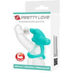 PRETTY LOVE - DANTE ANILLO VIBRADOR RABBIT VERDE - Imagen 7