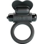 Imagen del artículo erótico PRETTY LOVE - DEBONAIRE ANILLO VIBRADOR CONEJO 10 VIBRACIONES NEGRO de PRETTY LOVE en la sección JUGUETES BIENESTAR |Juguetes para Hombres|Accesorios para el pene|Anillos Pene|Anillos con Vibración de Millenial Sexshop.
