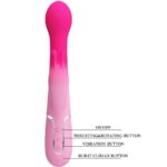 PRETTY LOVE - DEJON VIBRADOR RABBIT 3 EN 1 MULTIFUNCIÓN ROSA - Imagen 9