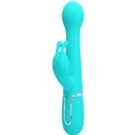 Imagen del artículo erótico PRETTY LOVE - DEJON VIBRADOR RABBIT 3 EN 1 MULTIFUNCIÓN VERDE AGUA de PRETTY LOVE FLIRTATION en la sección JUGUETES BIENESTAR |Vibradores|Vibradores Rabbit de Millenial Sexshop.