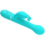 PRETTY LOVE - DEJON VIBRADOR RABBIT 3 EN 1 MULTIFUNCIÓN VERDE AGUA - Imagen 5