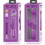 PRETTY LOVE - DEJON VIBRADOR RABBIT MULTIFUNCIÓN 3 EN 1 MORADO - Imagen 8