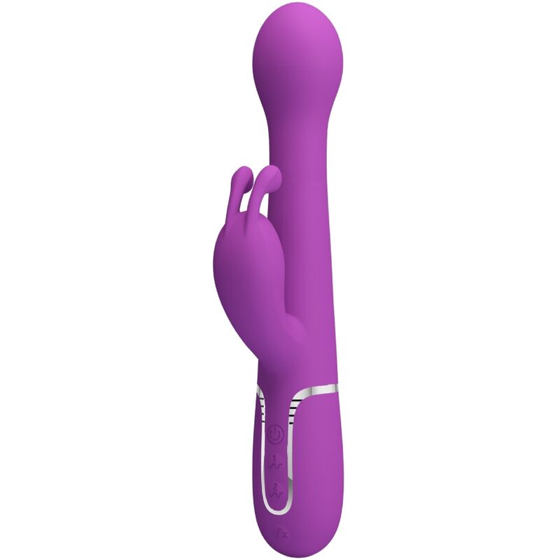 Imagen del artículo erótico PRETTY LOVE - DEJON VIBRADOR RABBIT MULTIFUNCIÓN 3 EN 1 MORADO de PRETTY LOVE en la sección JUGUETES BIENESTAR |Vibradores|Vibradores HI-TECH de Millenial Sexshop.