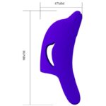 PRETTY LOVE - DELPHINI PODEROSO ESTIMULADOR DE DEDO AZUL OSCURO - Imagen 9