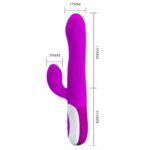 PRETTY LOVE - DEMPSEY VIBRADOR HINCHABLE RECARGABLE - Imagen 9