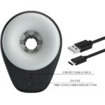 PRETTY LOVE - DJ GIRL MASTURBADOR MASCULINO CON VIBRACIÓN 5 CONFIGURACIONES NEGRO - Imagen 10