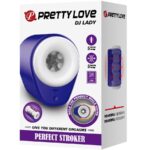 PRETTY LOVE - DJ LADY MASTURBADOR MASCULINO CON VIBRACIÓN 5 CONFIGURACIONES MORADO - Imagen 11