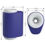 PRETTY LOVE - DJ LADY MASTURBADOR MASCULINO CON VIBRACIÓN 5 CONFIGURACIONES MORADO - Imagen 9