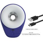 PRETTY LOVE - DJ LADY MASTURBADOR MASCULINO CON VIBRACIÓN 5 CONFIGURACIONES MORADO - Imagen 10