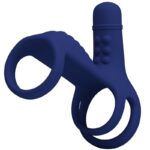 Imagen del artículo erótico PRETTY LOVE - ELISH ANILLO VIBRADOR CON EXTENSIÓN AZUL de PRETTY LOVE MALE en la sección JUGUETES BIENESTAR |Juguetes para Hombres|Accesorios para el pene|Anillos Pene|Anillos con Vibración de Millenial Sexshop.
