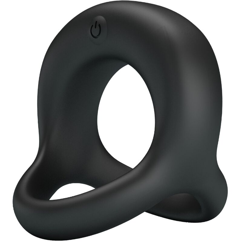 Imagen del artículo erótico PRETTY LOVE - ELLIOTT ANILLO VIBRADOR NEGRO de PRETTY LOVE en la sección JUGUETES BIENESTAR |Juguetes para Hombres|Accesorios para el pene|Anillos Pene|Anillos con Vibración de Millenial Sexshop.