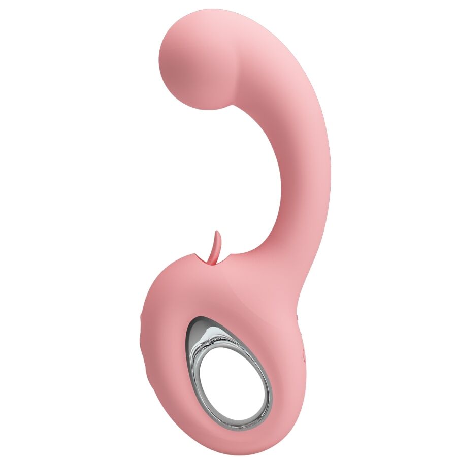 Imagen del artículo erótico PRETTY LOVE - ERYNNYES VIBRADOR PUNTO G + ESTIMULADOR CLÍTORIS 10 VIBRACIONES ROSA de PRETTY LOVE SMART en la sección JUGUETES BIENESTAR |Vibradores|Vibradores HI-TECH de Millenial Sexshop.