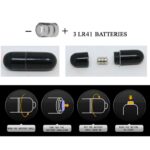 PRETTY LOVE - FLIRTATION DEDAL CON VIBRACIÓN STEWARD NEGRO - Imagen 7