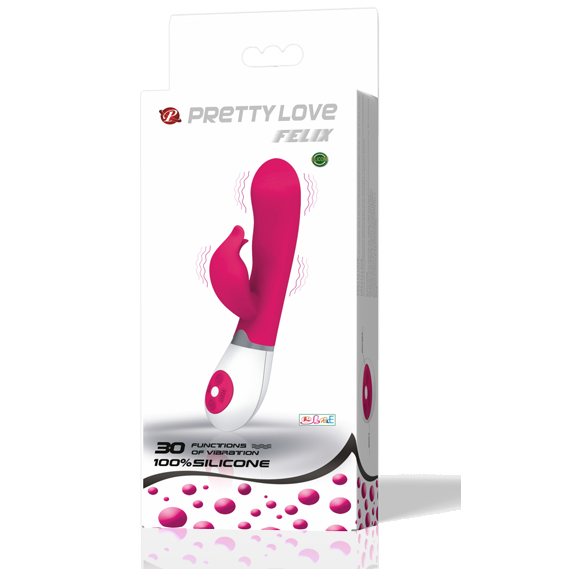Imagen del artículo erótico PRETTY LOVE - FLIRTATION VIBRADOR CON ESTIMULADOR FELIX de PRETTY LOVE FLIRTATION en la sección JUGUETES BIENESTAR |Vibradores|Vibradores Rabbit de Millenial Sexshop.