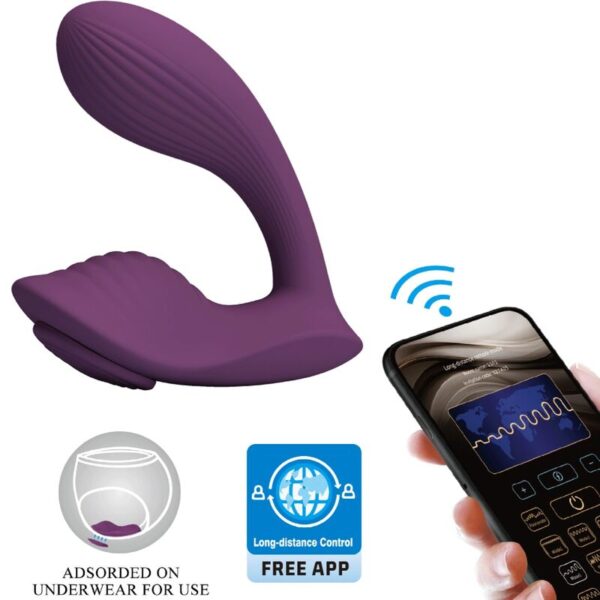 Imagen del artículo erótico PRETTY LOVE - FRANZ MASAJEADOR & VIBRADOR APP GRATUTITA MORADO de PRETTY LOVE en la sección JUGUETES BIENESTAR |Vibradores|Vibradores con APP de Millenial Sexshop.