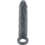 Imagen del artículo erótico PRETTY LOVE - FUNDA DE PENE DE PIEL REALÍSTICA GRIS OSCURO de PRETTY LOVE en la sección JUGUETES BIENESTAR |Juguetes para Hombres|Accesorios para el pene|Fundas Pene con Extensión de Millenial Sexshop.