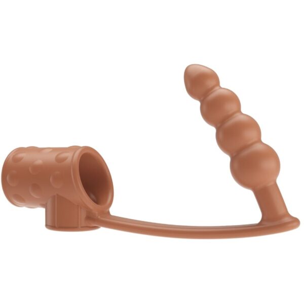 Imagen del artículo erótico PRETTY LOVE - FUNDA PARA PENE CON PLUG ANAL NATURAL de PRETTY LOVE MALE en la sección JUGUETES BIENESTAR |Juguetes para Hombres|Accesorios para el pene|Fundas Pene sin extensión de Millenial Sexshop.