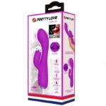 PRETTY LOVE - GLORIA VIBRADOR CONEJO RECARGABLE-IMPERMEABLE MORADO - Imagen 11