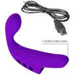 PRETTY LOVE - GORGON VIBRADOR DE DEDO RECARGABLE MORADO - Imagen 9