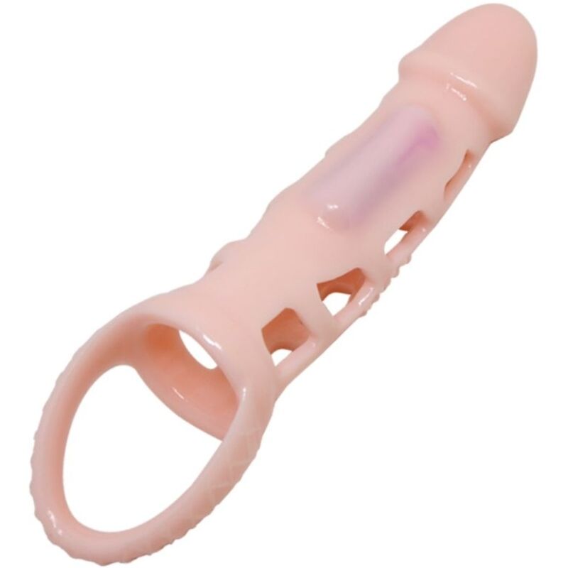 Imagen del artículo erótico PRETTY LOVE - HARRISON FUNDA EXTENSORA PENE CON VIBRACIÓN Y STRAP 13.5 CM de PRETTY LOVE MALE en la sección JUGUETES BIENESTAR |Juguetes para Hombres|Accesorios para el pene|Fundas Pene sin extensión de Millenial Sexshop.