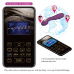PRETTY LOVE - HECTOR VIBRADOR ELECTROSHOCK POR CONTROL POR APP LILA - Imagen 12