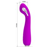 PRETTY LOVE - HECTOR VIBRADOR ELECTROSHOCK RECARGABLE & IMPERMEABLE MORADO - Imagen 5