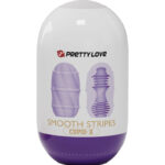 PRETTY LOVE - HUEVO MASTURBADOR SMOOTH STRIPES CUPID - Imagen 5