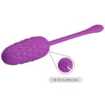 PRETTY LOVE - HUEVO VIBRADOR CON TEXTURA MARINA RECARGABLE MORADO - Imagen 7