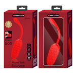 PRETTY LOVE - HUEVO VIBRADOR CON TEXTURA MARINA RECARGABLE ROJO - Imagen 9