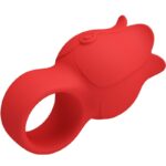 PRETTY LOVE - JAE VIBRADOR DE DEDO FORMA DE ROSA 10 VIBRACIONES ROJO - Imagen 3
