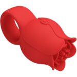 PRETTY LOVE - JAE VIBRADOR DE DEDO FORMA DE ROSA 10 VIBRACIONES ROJO - Imagen 4