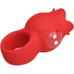 PRETTY LOVE - JAE VIBRADOR DE DEDO FORMA DE ROSA 10 VIBRACIONES ROJO - Imagen 5