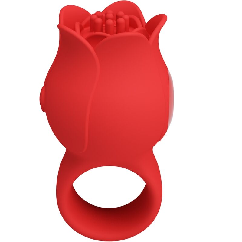 Imagen del artículo erótico PRETTY LOVE - JAE VIBRADOR DE DEDO FORMA DE ROSA 10 VIBRACIONES ROJO de PRETTY LOVE en la sección JUGUETES BIENESTAR |Vibradores|Vibradores Dedo de Millenial Sexshop.