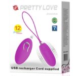 PRETTY LOVE - JOANNA HUEVO VIBRADOR CONTROL REMOTO 12 MODOS - Imagen 8