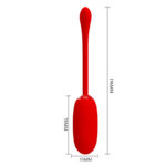 PRETTY LOVE - JULIUS HUEVO VIBRADOR IMPERMEBLE & RECARGABLE ROJO - Imagen 6