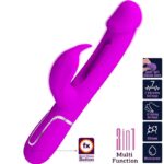 PRETTY LOVE - KAMPAS VIBRADOR RABBIT 3 EN 1 MULTIFUNCIÓN CON LENGUA FUCSIA - Imagen 10