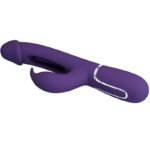 PRETTY LOVE - KAMPAS VIBRADOR RABBIT 3 EN 1 MULTIFUNCIÓN CON LENGUA VIOLETA - Imagen 4