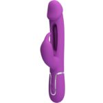 Imagen del artículo erótico PRETTY LOVE - KAMPAS VIBRADOR RABBIT MULTIFUNCIÓN 3 EN 1 MORADO de PRETTY LOVE en la sección JUGUETES BIENESTAR |Vibradores|Vibradores Rabbit de Millenial Sexshop.